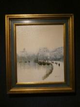 Anthony Klitz Paddington Canal Oil Painting
