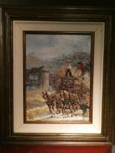 Robert Lebron Hay Ride Oil Painting