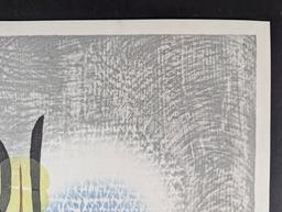 Japanese Woodblock Print by Gen Yamaguchi Titled Hassie 1962