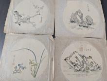 Set of Four Prints from Ten Bamboo Studio Manual of Painting and Calligraphy