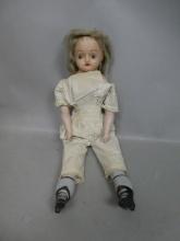 Antique Unmarked Composition Head Soft Body 24" Doll