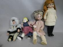 Lot 4 Dolls Danbury Mint Eskimo Crolly Doll 1977 Bru Jwe