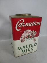 Vtg Carnation Malted Milk 25lb XL Country Store Display