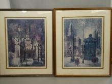 Lot 4 Alex F Yaworski Scenes of Chicago Pencil Signed Lithographs