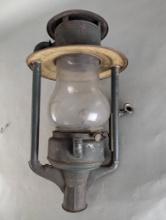 Dietz Pioneer Kerosene Lantern with Glass Globe and Metal Frame