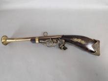 Vintage Brass Wall Mounted Ornamental Blunderbuss Musket Replica