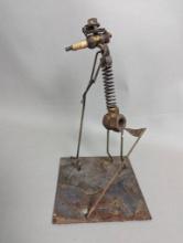 The Ugliest Golfer Sculpture by Richard Cooley, Welded Metal Art