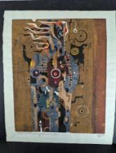 Mahaya by Tadashi Nakayama Japanese Woodblock Print 1964 Edition 46 of 50
