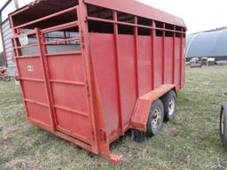 2005 14ft H & S Steel cattle trailer.  Has original certificate of orgin (NO TITLE)