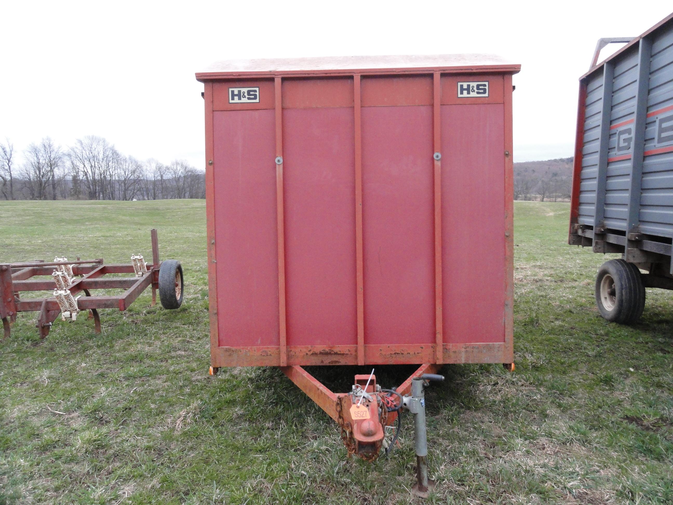 2005 14ft H & S Steel cattle trailer.  Has original certificate of orgin (NO TITLE)