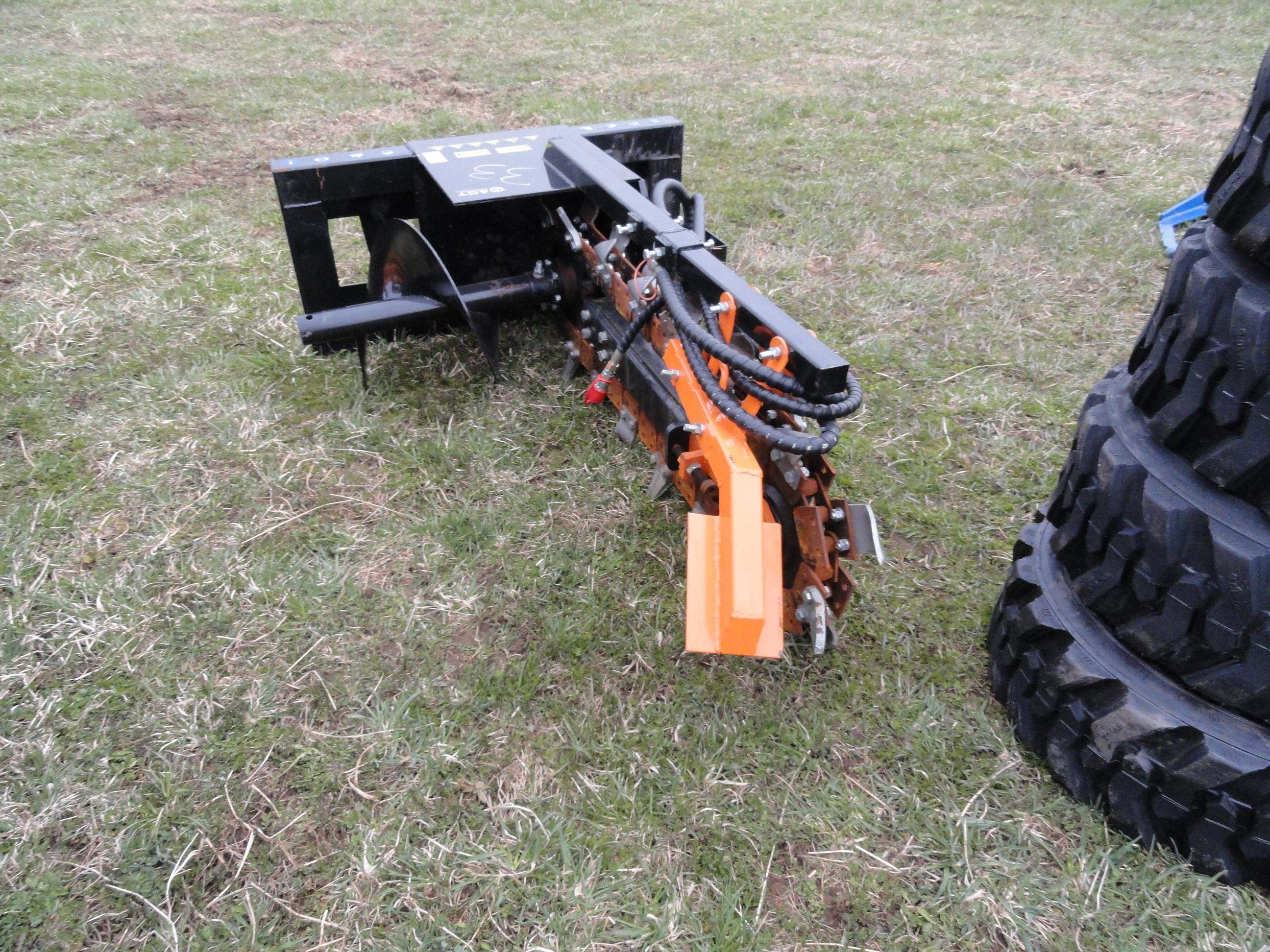 NEW - Mower King quick attach trencher