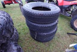 NEW - road guider ST225/75R15 trailer tires.  Set of 4