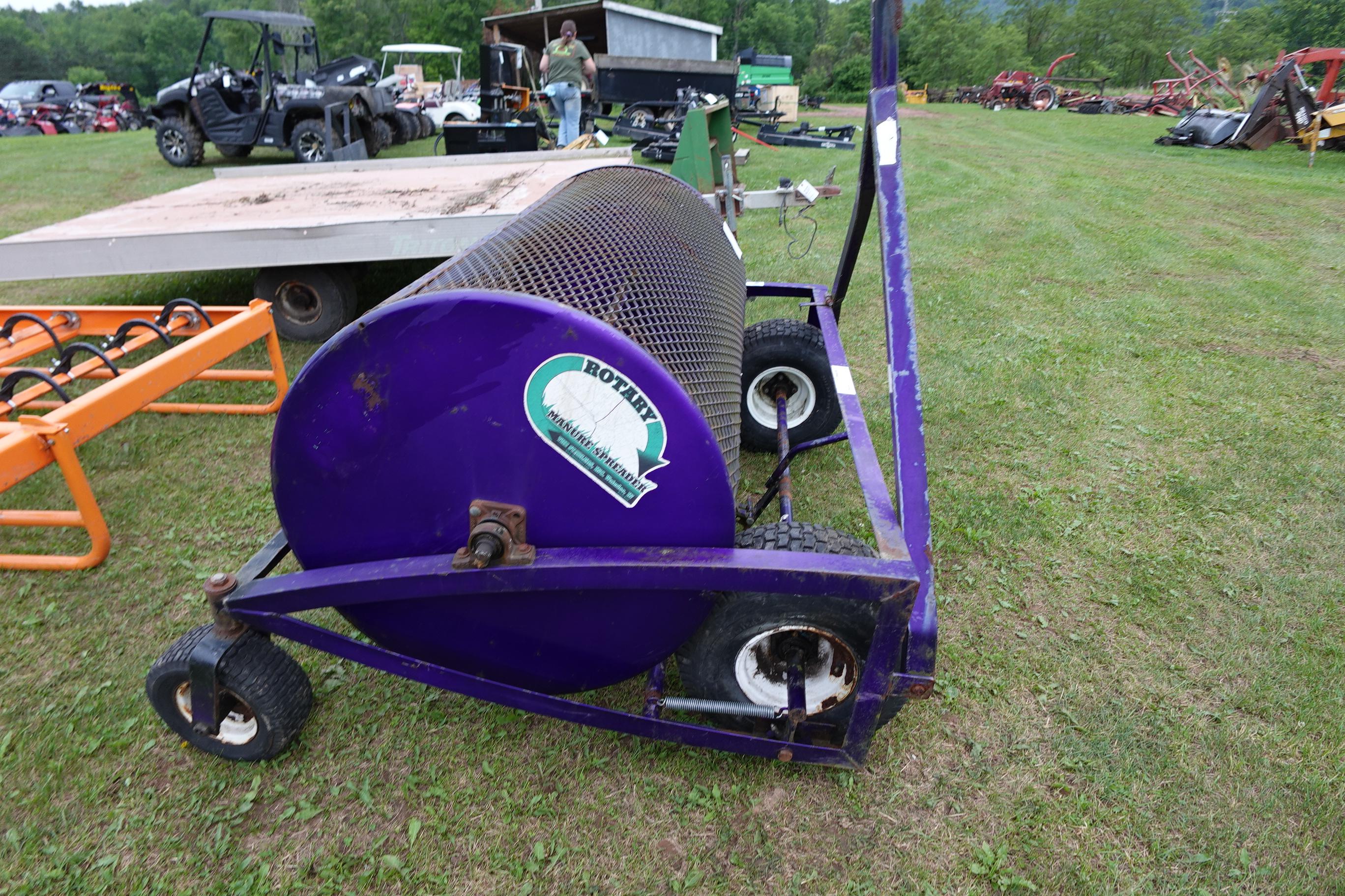 Rotary manure spreader