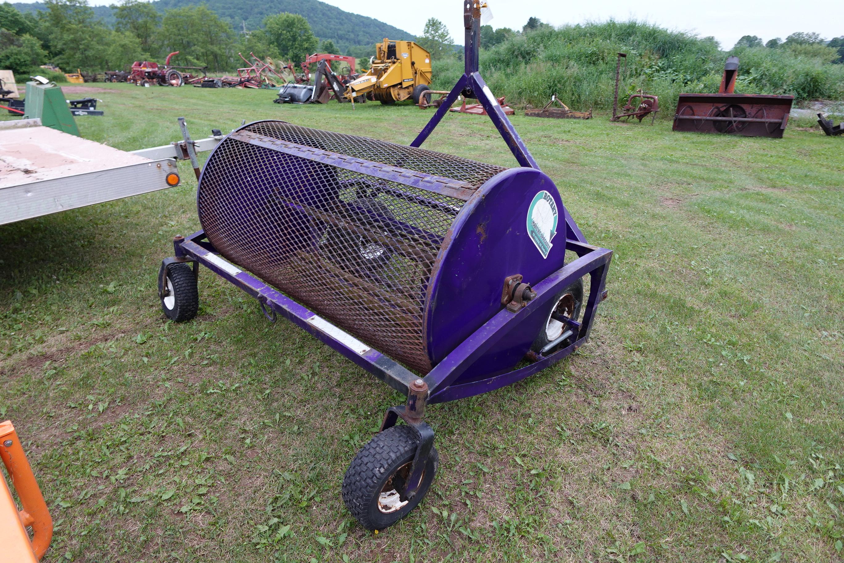 Rotary manure spreader