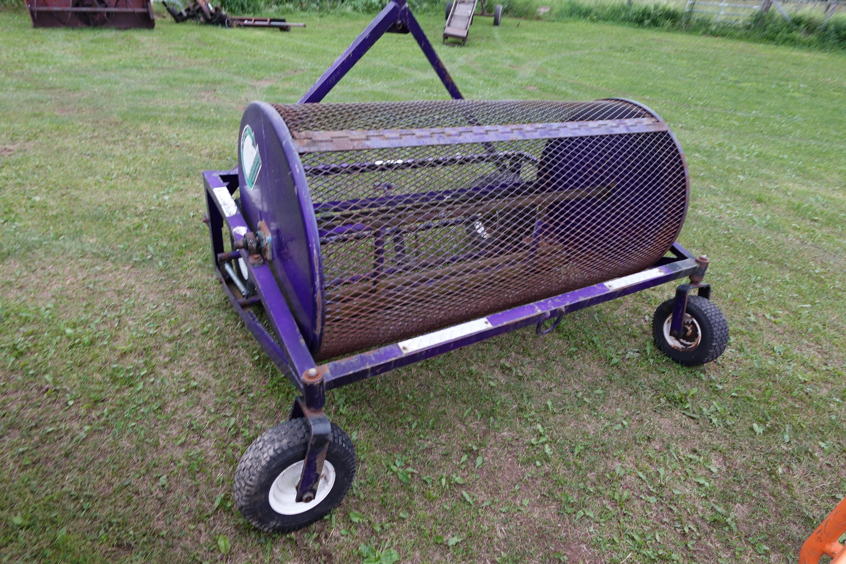 Rotary manure spreader