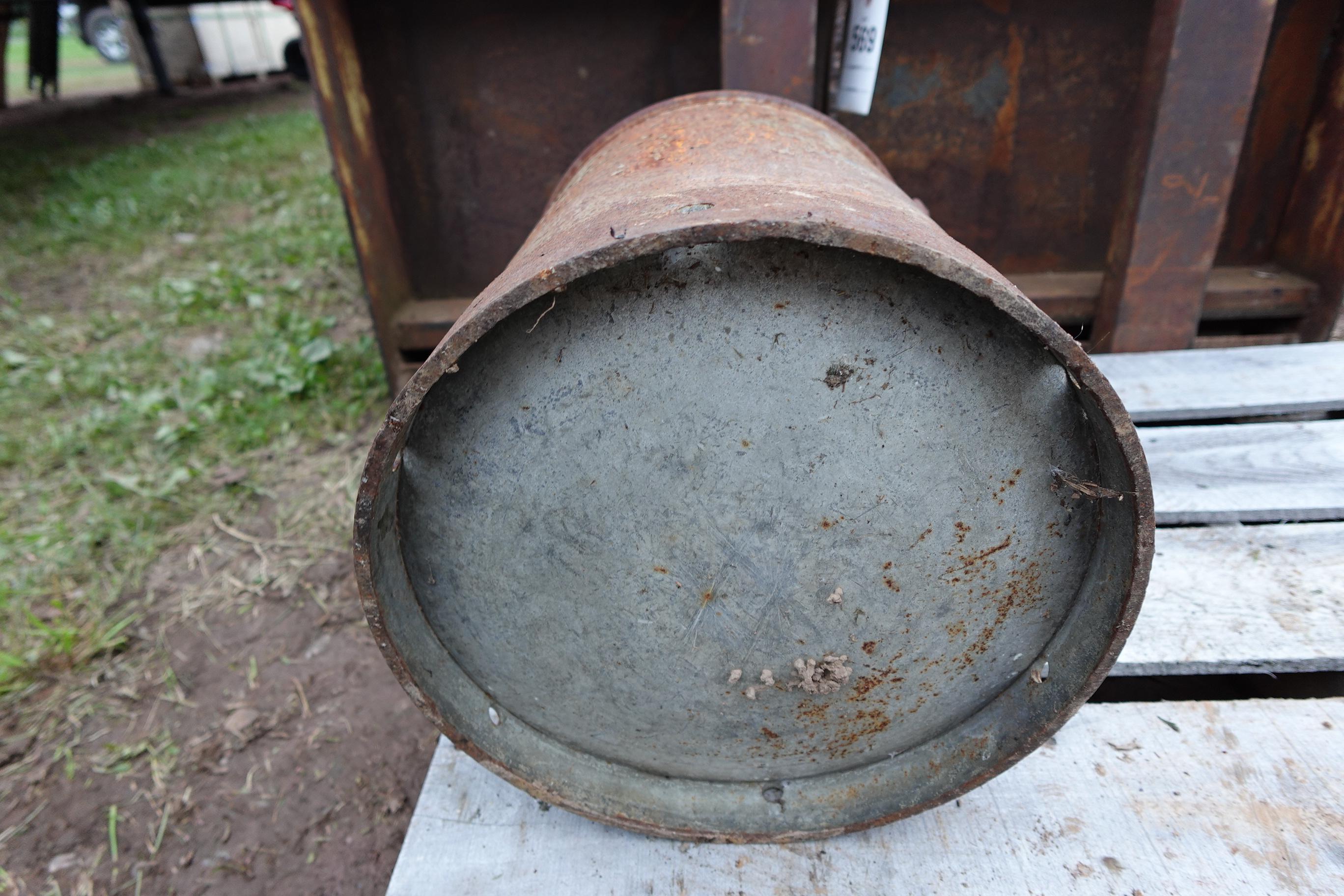 Milk can flop down handles