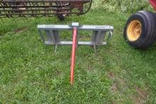 Quick attach bale spear