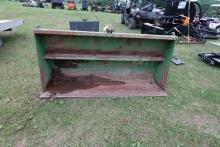 JD style quick attach loader bucket