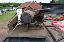 Welding helmet, porta power and a chop saw