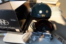 NEW IN BOX - mind your melon snow board / ski helmet with molt goggles.