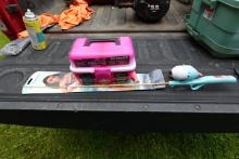 Shakespear kids fishing pole w/88 piece tackle box