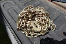 NEW - 5/16 20ft chain.  Hooks on both ends.  Grade 70