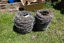 2 rolls of barb wire