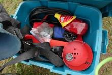 Tote box of car stuff