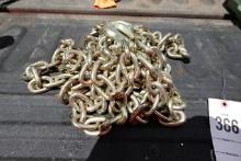NEW - 3/8  20ft chain.  Hooks on both ends.  Grade 70
