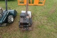Rear tine walk behind rototiller