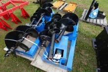NEW - GIYI quick attach post hole digger with 3 bits