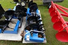 NEW - GIYI quick attach post hole digger with 3 bits