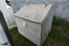Wooden feed box