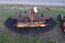 3PT rubber tire scrapper