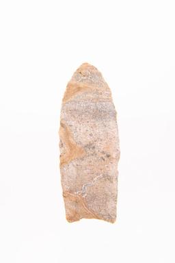 A 3-1/4" Clovis Point Made of River Cobble Chert *Partain COA*.