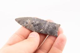 A 2-3/4" Clovis Point, found in Ohio.