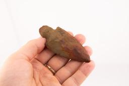 A 3-3/8" Colorful Adena Point made of Tan and Red Chert.