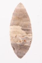 A Nice 3-3/4" Adena Blade Made of A Banded Flint