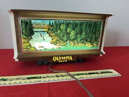 Olympia Beer Motion Waterfall Light-Cash Register Topper