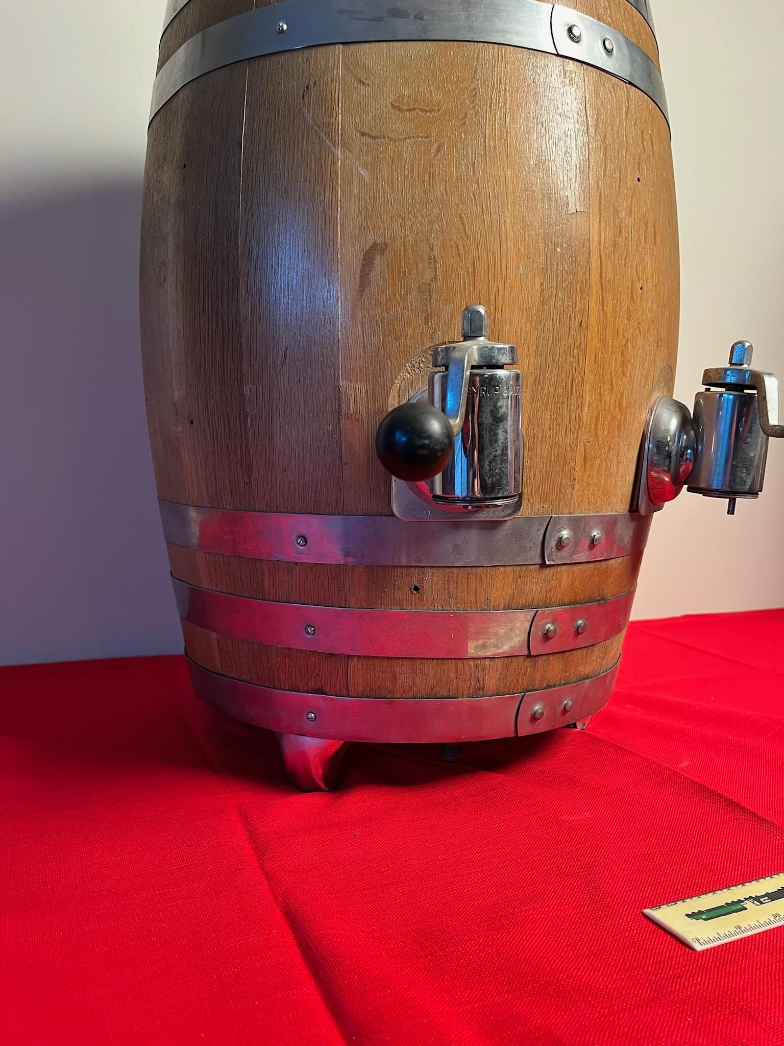 Dads Root Beer Wood Double Spout Soda Barrel