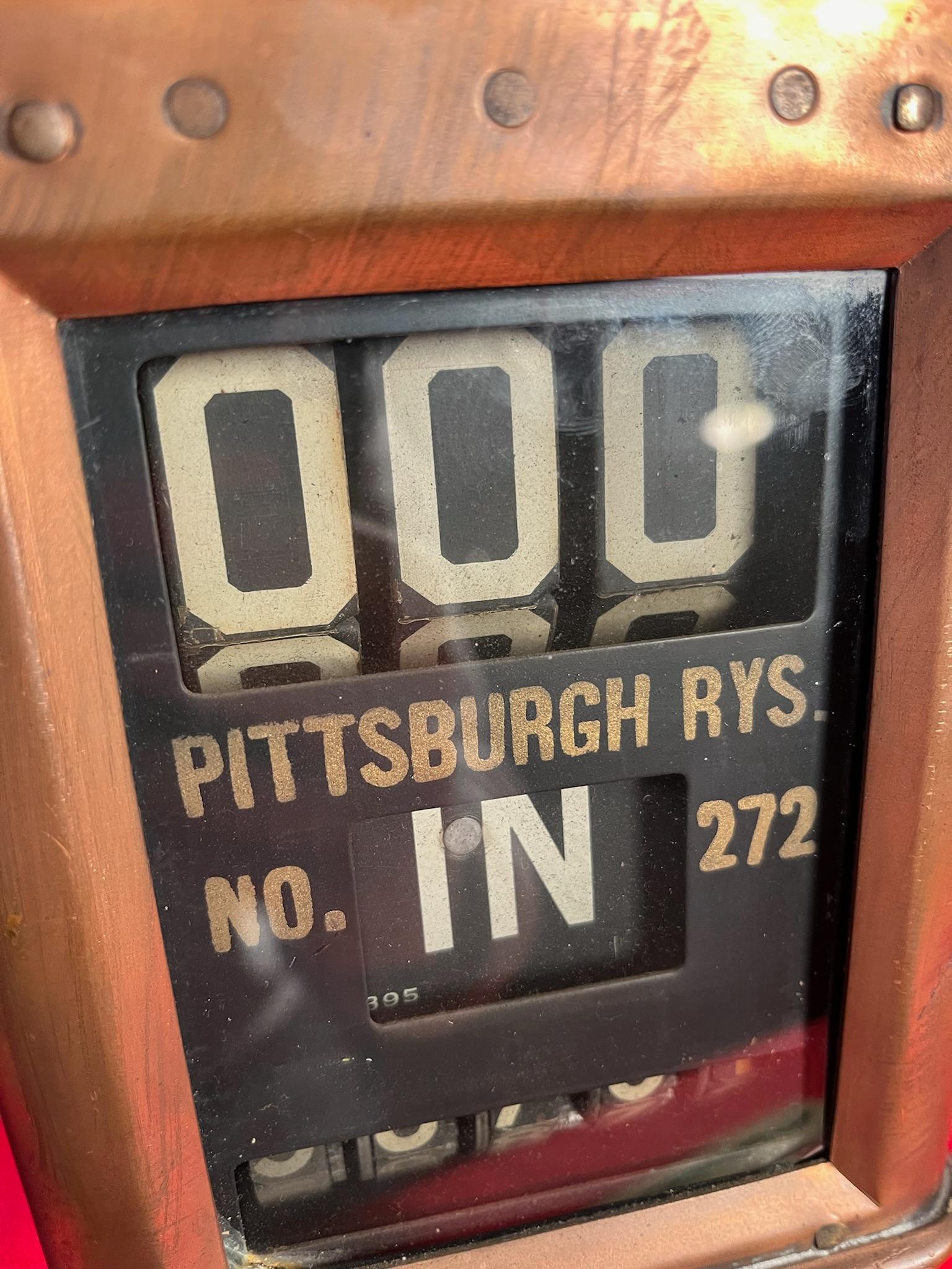 Pittsburgh Trolley Car Fare Register