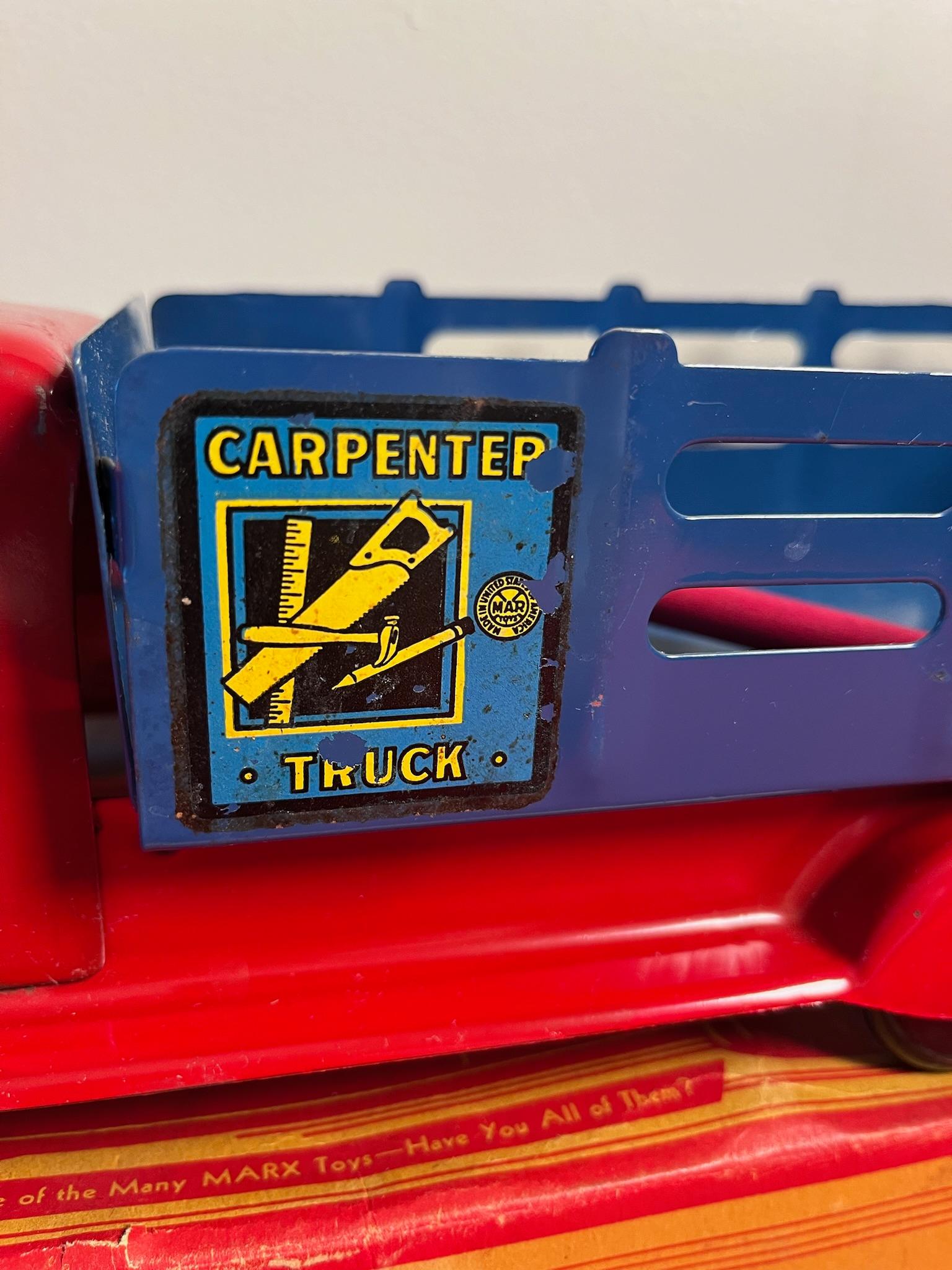 Louis Marx Salesman Sample Carpenter Truck W/Box