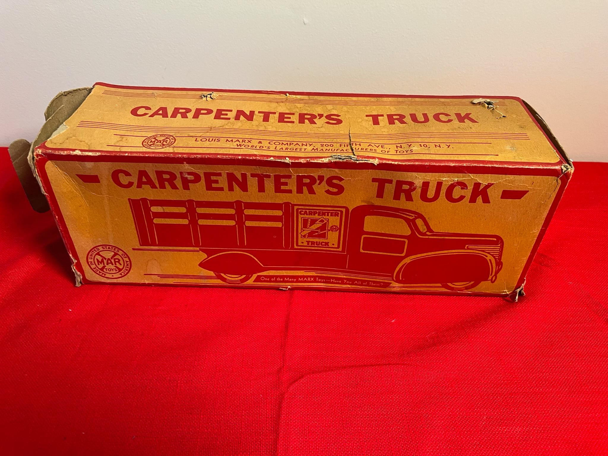 Louis Marx Salesman Sample Carpenter Truck W/Box