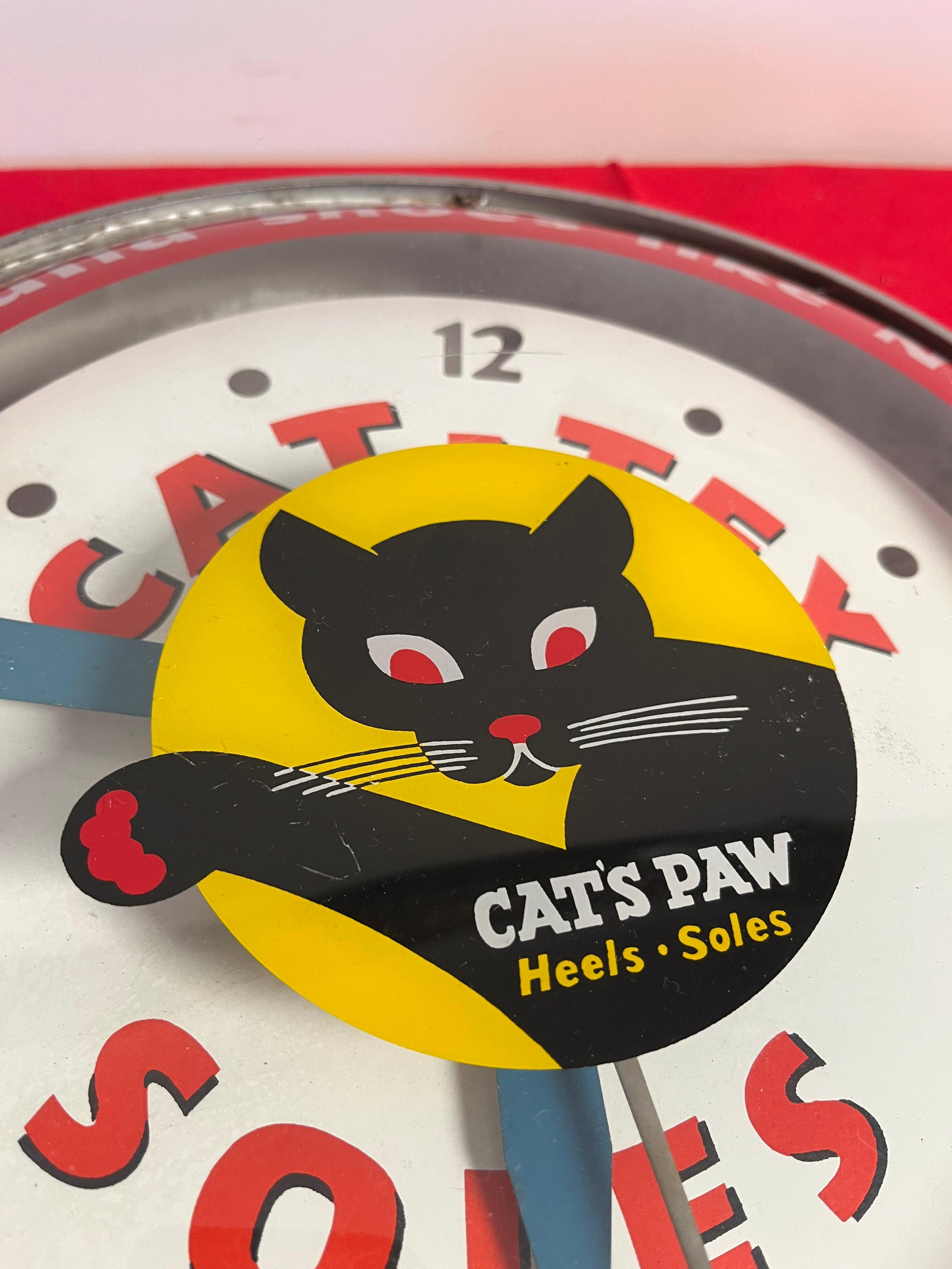 Cat-Tex Soles Lighted Advertising Clock