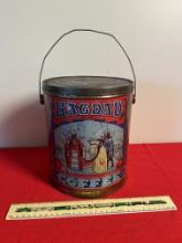 Bagdad Brand Coffee Pail Can