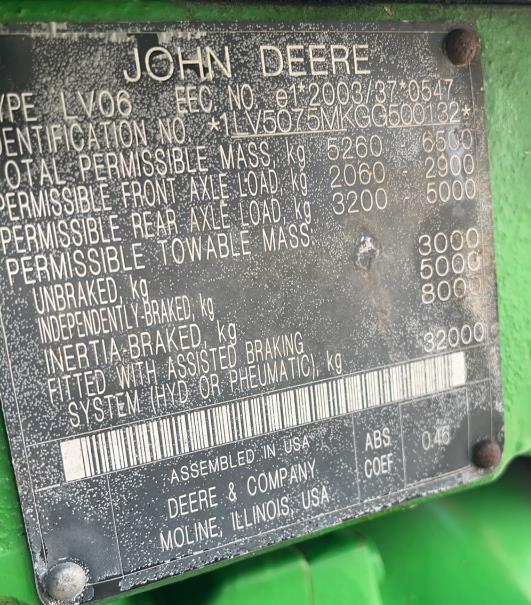 2016 John Deere 5075M