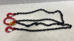 5/16in 7ft Long Grade 80 Double Chain Sling