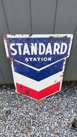 Metal Standard Station Sign