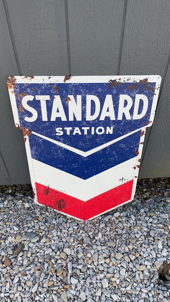 Metal Standard Station Sign