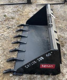 Teran 60" Skid Steer Tooth Bucket